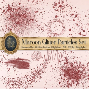 Pode incluir: Um conjunto de 60 partículas de glitter marrons e 10 flashes de luz, perfeitas para adicionar brilho aos seus designs digitais. As partículas estão em formato PNG e têm uma resolução de 300 DPI.