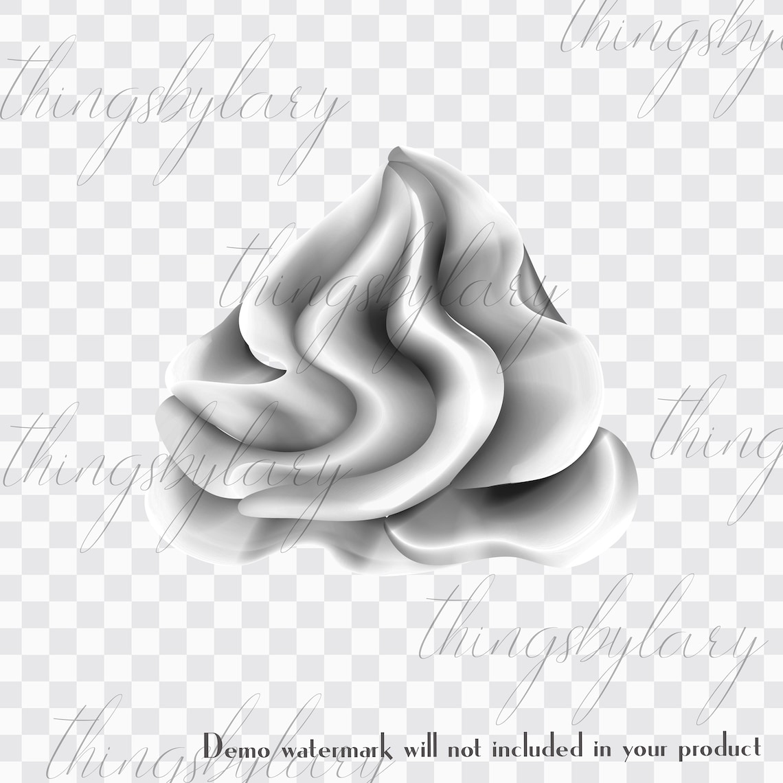 100 Icing Dollops PNG Digital Images Whipped Cream Clip Arts | Etsy