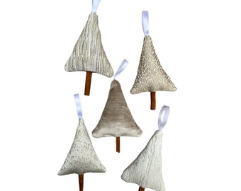 Let it Snow Ornament Set - Handmade Christmas Trees