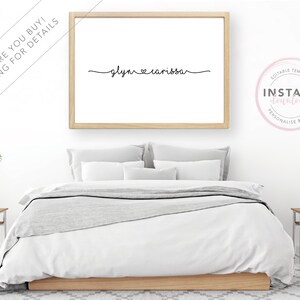 Personalised Love Print | Instant Download | Editable Print | Name Print | Minimal