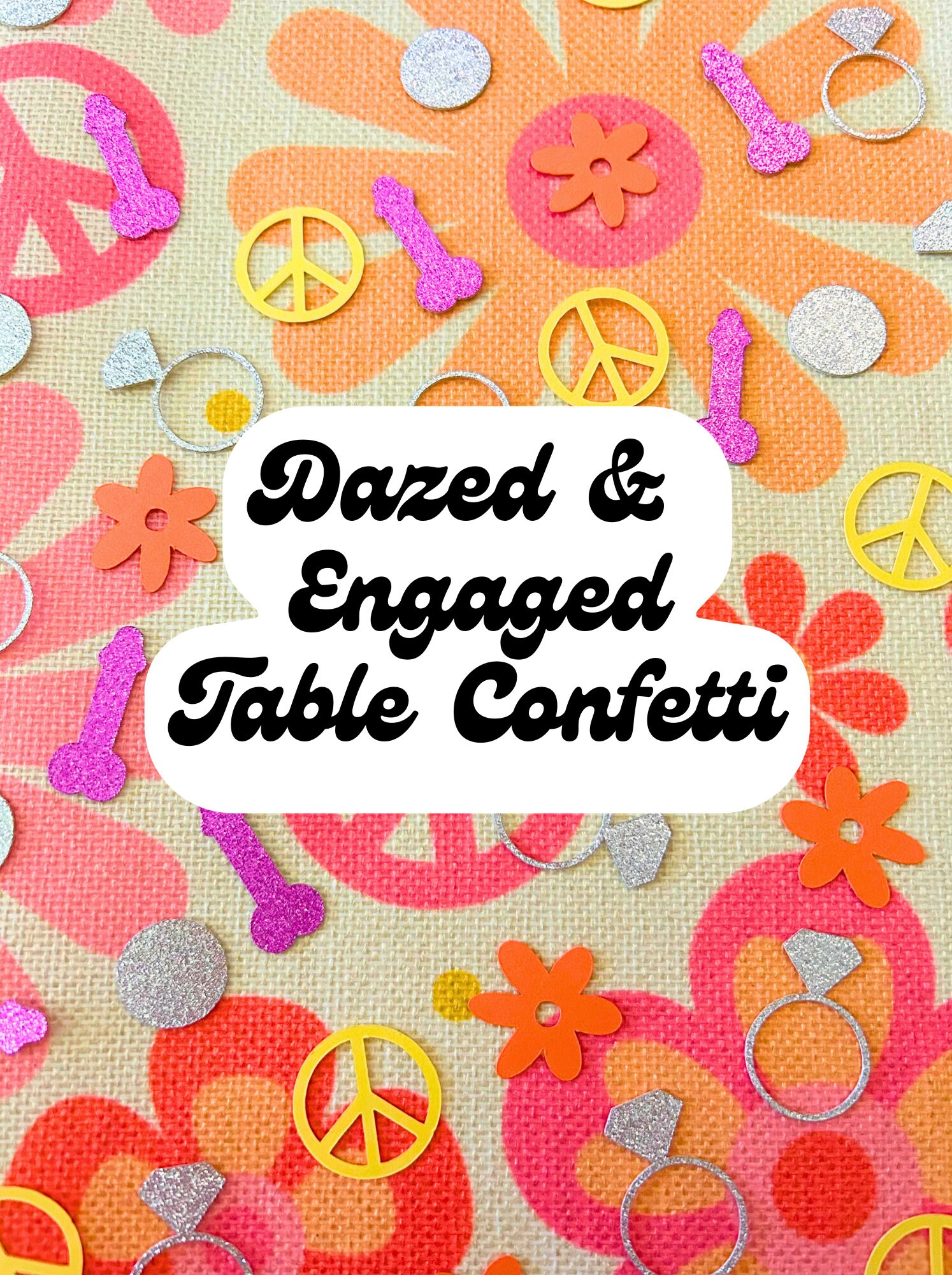 Dazed and Engaged Bachelorette Party Table Confetti - Bridal Shower ...
