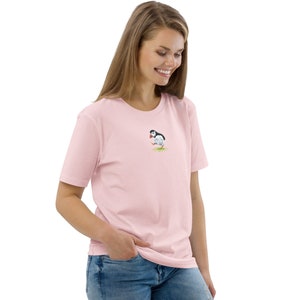Dancing Puffin T-Shirt | Unisex Organic Cotton T-Shirt | Puffin Lover Gift | Puffins