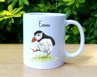 Personalised Puffin Custom Mug