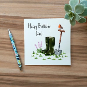 Gardener's Friend Birthday Card | Gardening Illustration