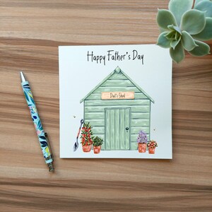 Personalised Shed Father's Day Card | Garden Shed Card