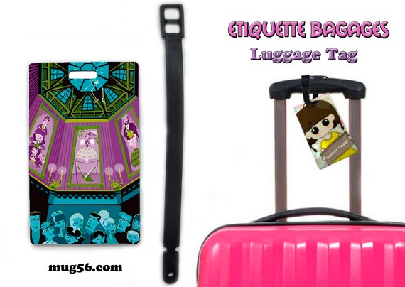 haunted mansion luggage tag