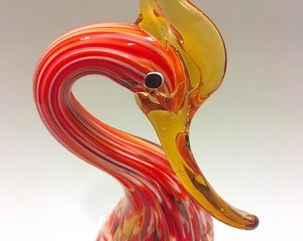 イタリア　ムラノ島ベネチアガラス　アヒルの置物 イタリア ムラノ島ベネチアガラス アヒルの置物