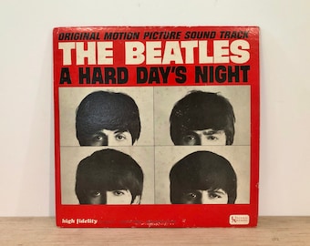 Beatles A Hard Day's Night LP Record United Artists Rare 1964 Original Pressing Original Motion Picture Soundtrack