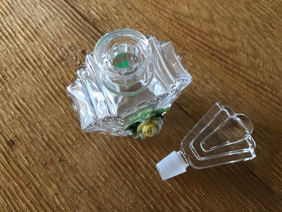 Vintage 24 Lead Crystal Perfume Bottle Art Deco I… - image 5