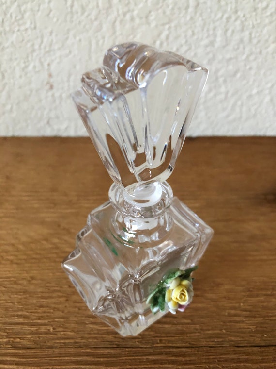 Vintage 24 Lead Crystal Perfume Bottle Art Deco I… - image 7