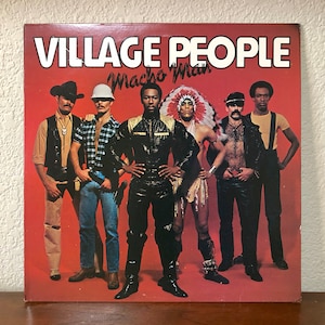 Vintage 1978 Village People&#39;s &quot;Macho Man&quot; LP Casablanca Records Key West, Just a Gigolo, Macho Man Disco Record