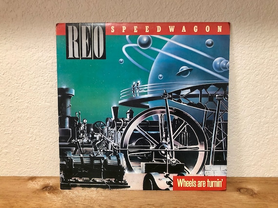 REO Speedwagon Wheels Are Turnin LP 1984 Epic Records Original