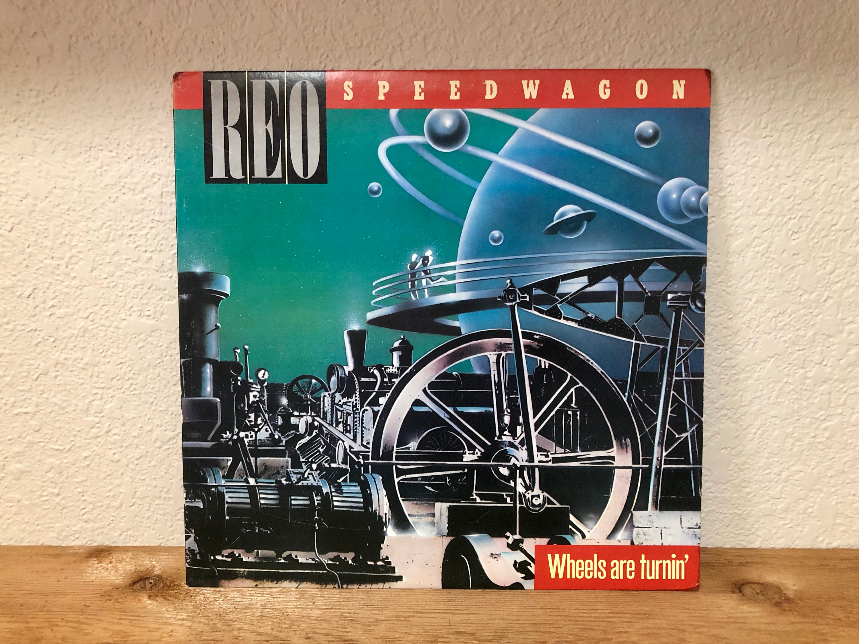 REO Speedwagon Wheels Are Turnin LP 1984 Epic Records Original