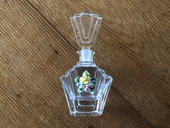 Vintage 24 Lead Crystal Perfume Bottle Art Deco I… - image 2