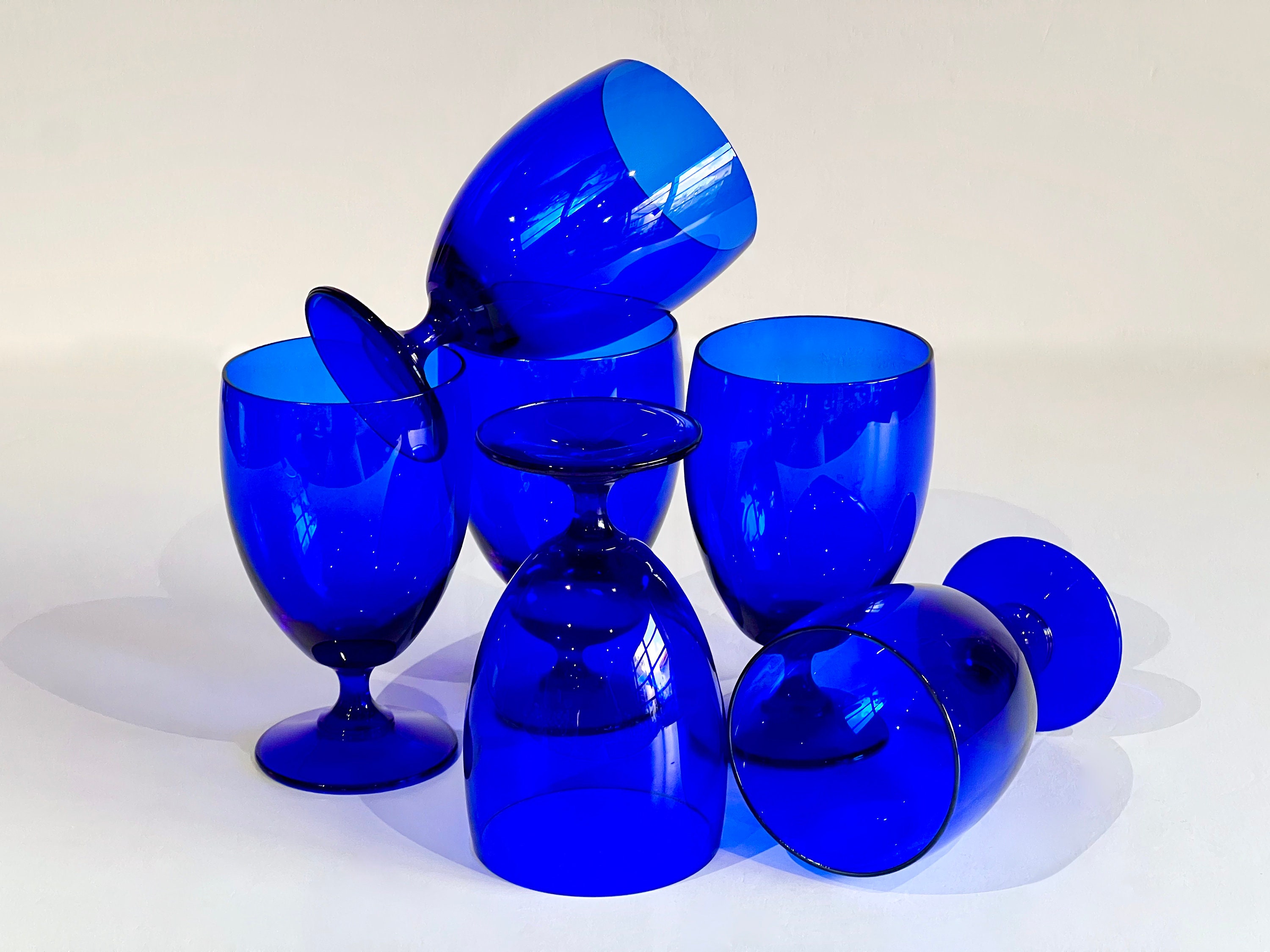 HAND BLOWN STEM WINE GLASSES – Blue Atlas Marketplace