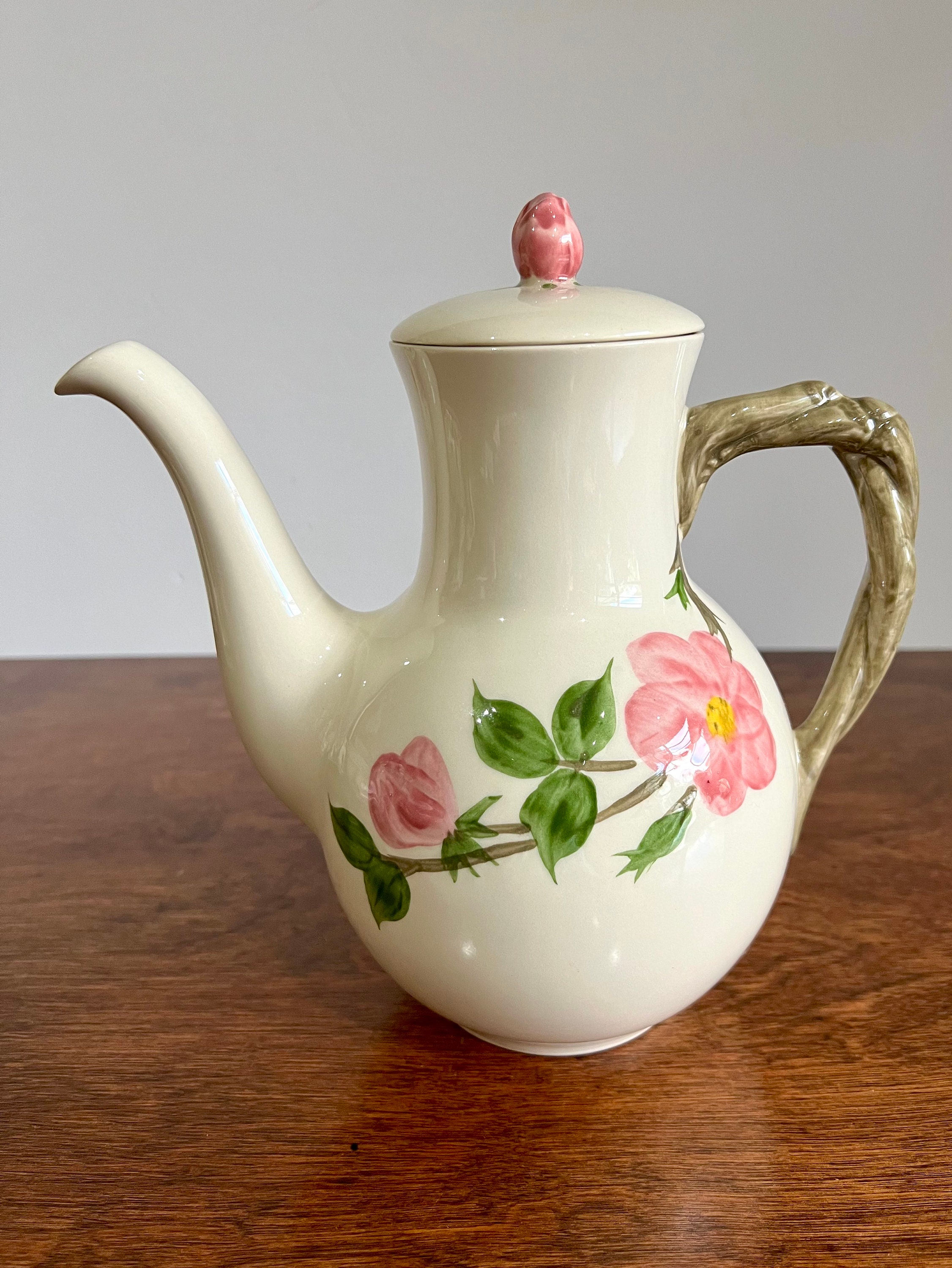 Vintage Coffee Pot Lid desert Rose by Franciscan Made in England Etsy