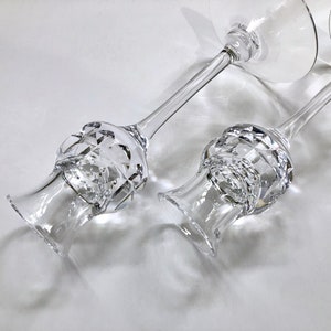 Vintage Kosta Boda Cut Crystal Candlestick Holders Designed by Goran Warff for Kosta Boda Sweden Bridal/Engagement Gift Special Occasion