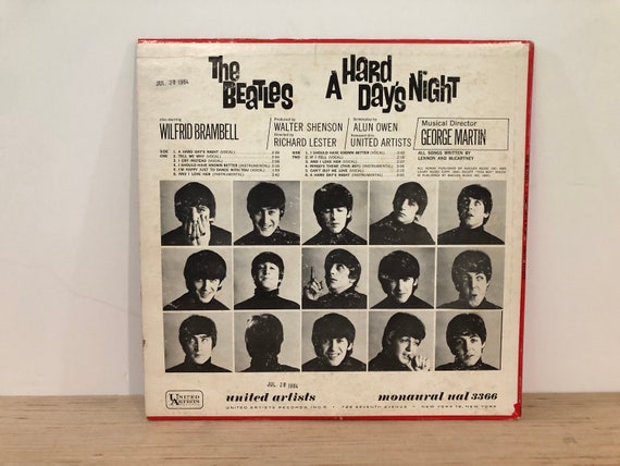 Beatles 'A Hard Day's Night' LP, 1964 Original Pressing - Etsy