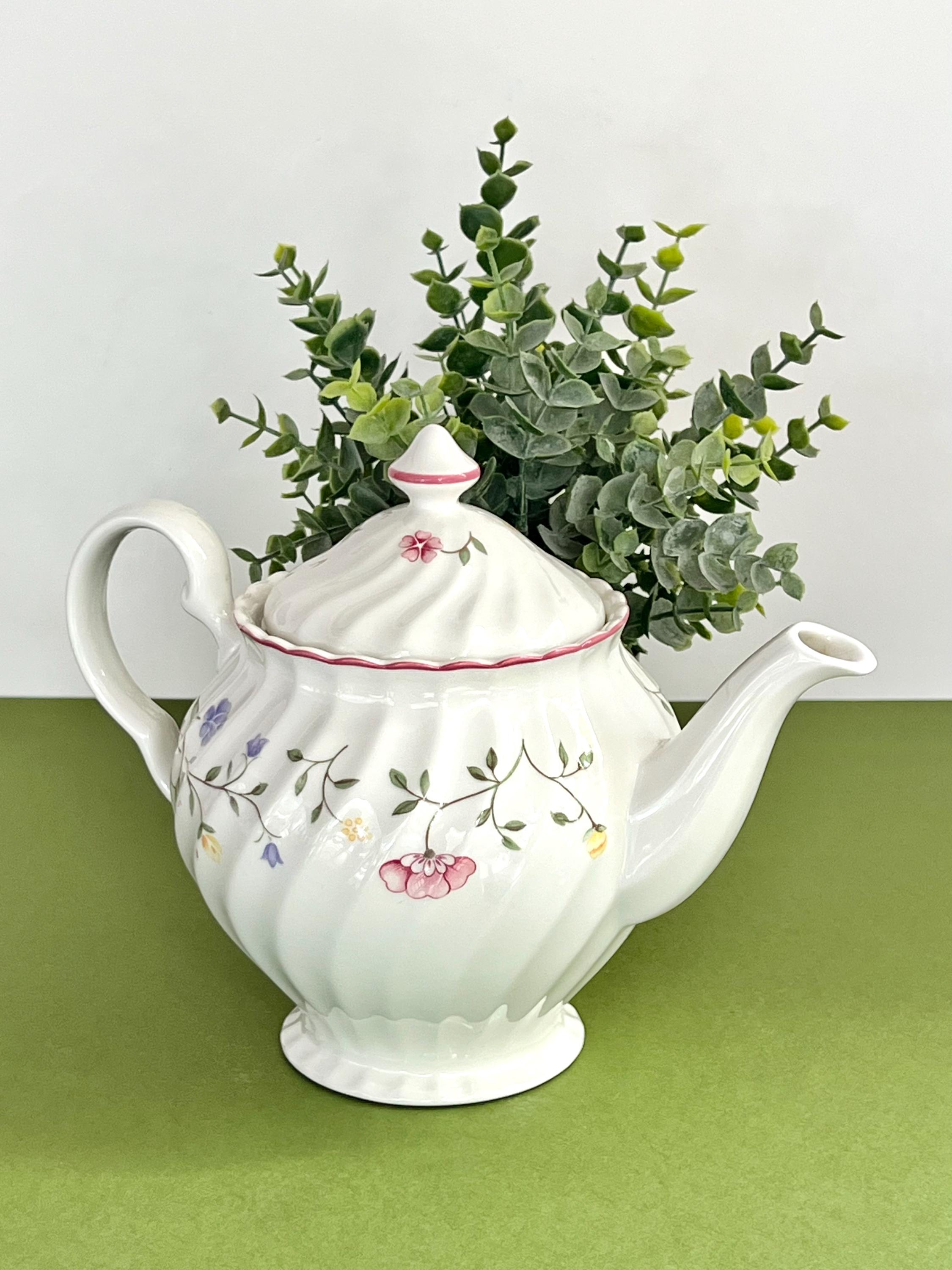 JOHNSON BROTHERS ジョンソンブラザーズ　ポット Summer Chintz Teapot by Johnson Bros, Floral Earthenware - Etsy