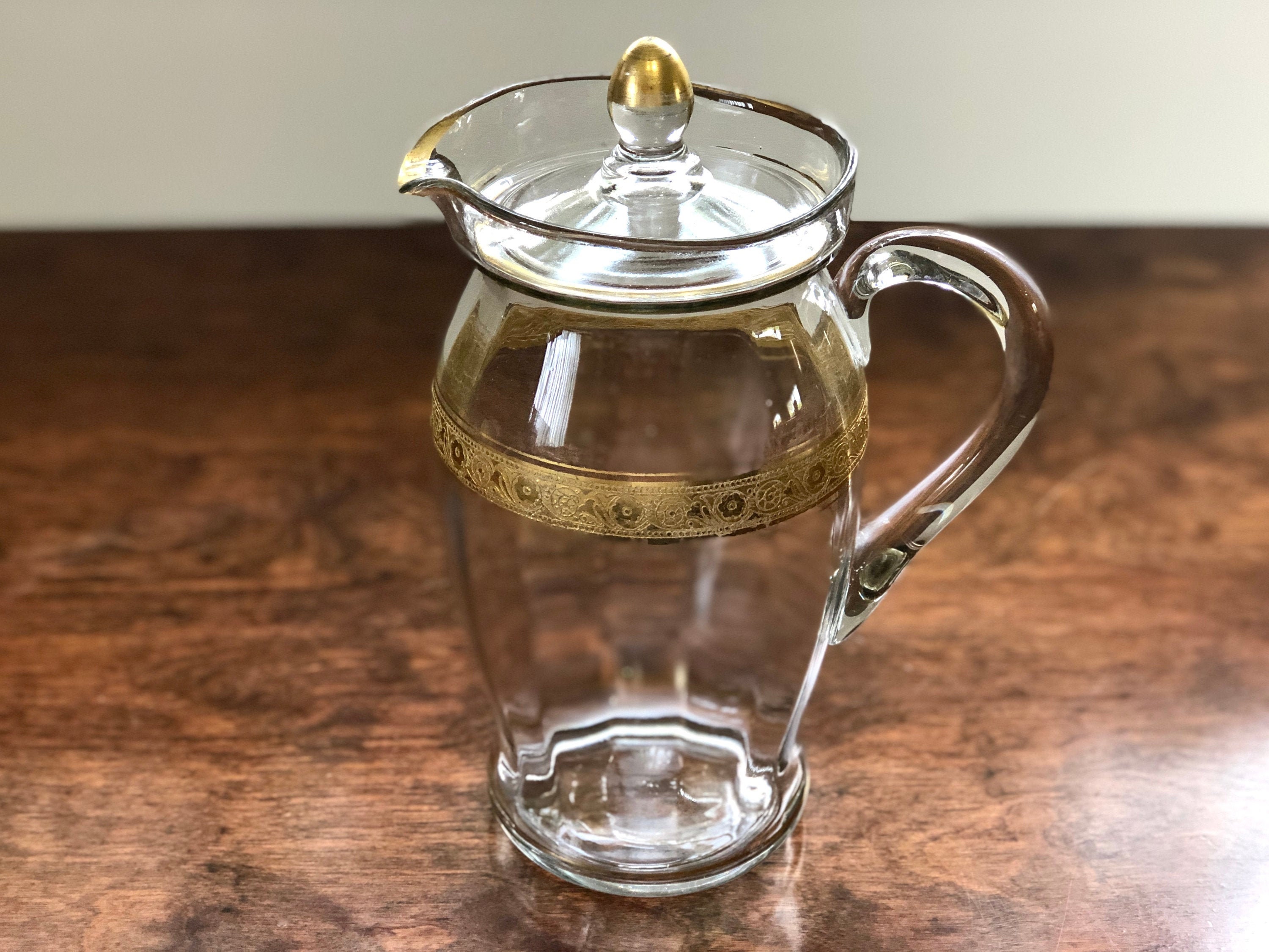Vintage 1950s Minton Pitcher With Lid by Tiffin Franciscan stem