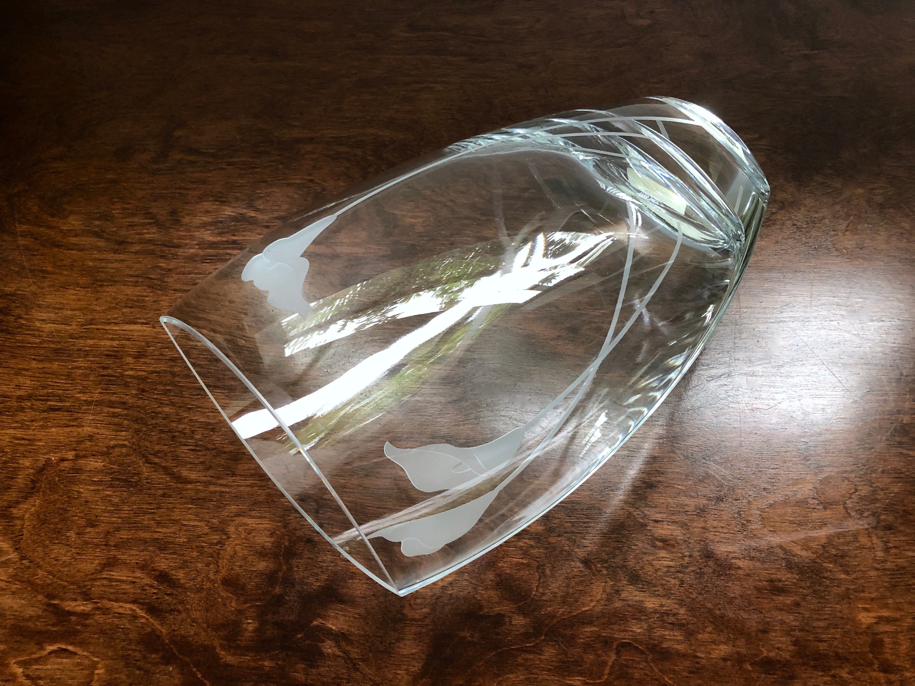 12 Ellipse Vase Calla Lily by Mikasa Tall Vintage Blown Etsy