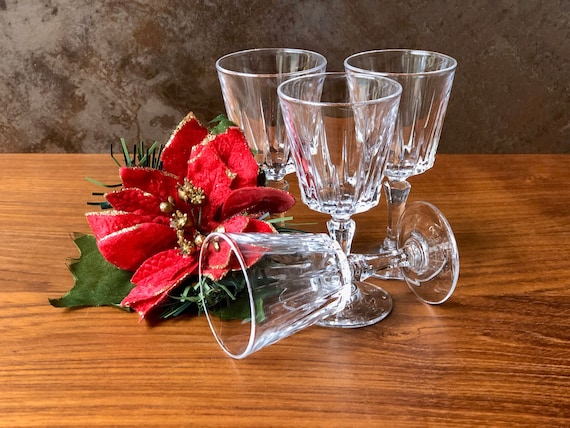 Brass Wine Goblets Four Wine Glasses Vintage Barware -  Denmark