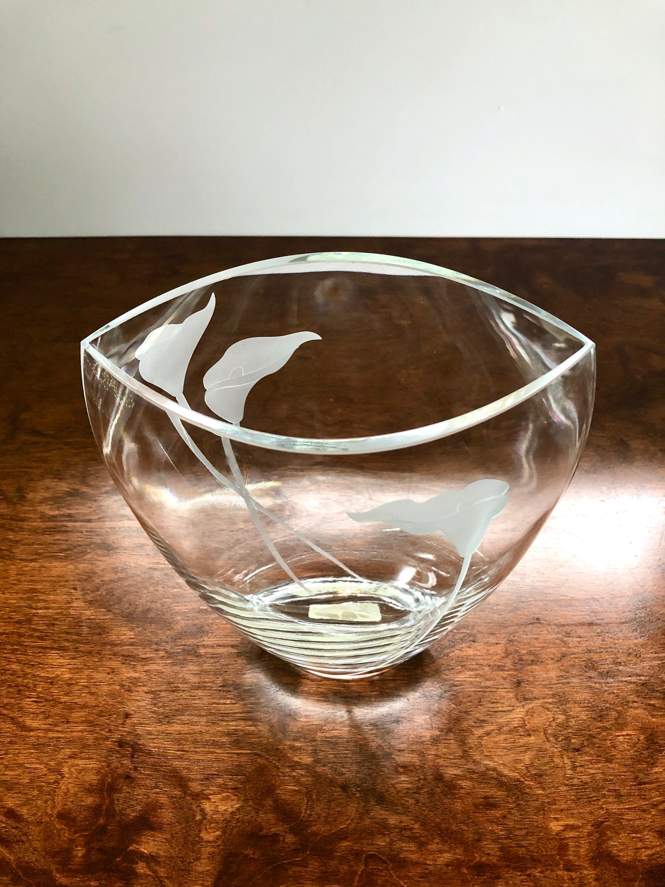 12 Ellipse Vase Calla Lily by Mikasa Tall Vintage Blown Etsy Ireland