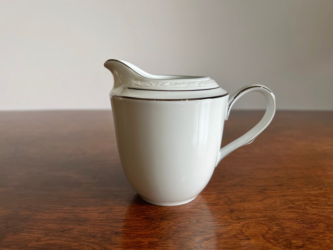 Vintage Creamer stoneleigh by Noritake White Porcelain Creamer W