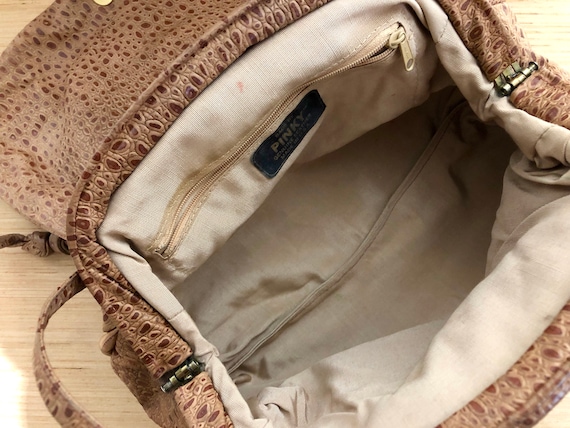 ☆MUCENT☆ Dudley Side Pocket Vintage Leather Shoulder Bag U Vintage Crouch & Fitzgerald New York - Brown Leather Purse