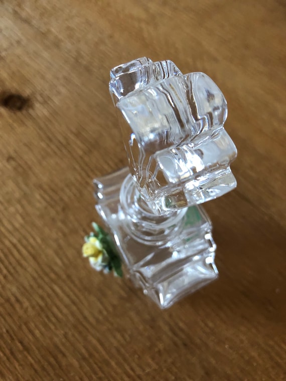 Vintage 24 Lead Crystal Perfume Bottle Art Deco I… - image 8