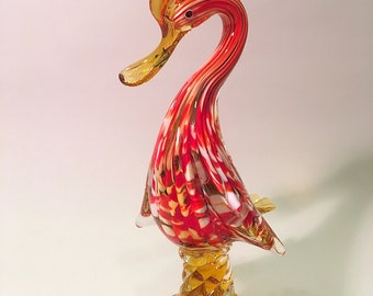 イタリア　ムラノ島ベネチアガラス　アヒルの置物 イタリア ムラノ島ベネチアガラス アヒルの置物 - メルカリ