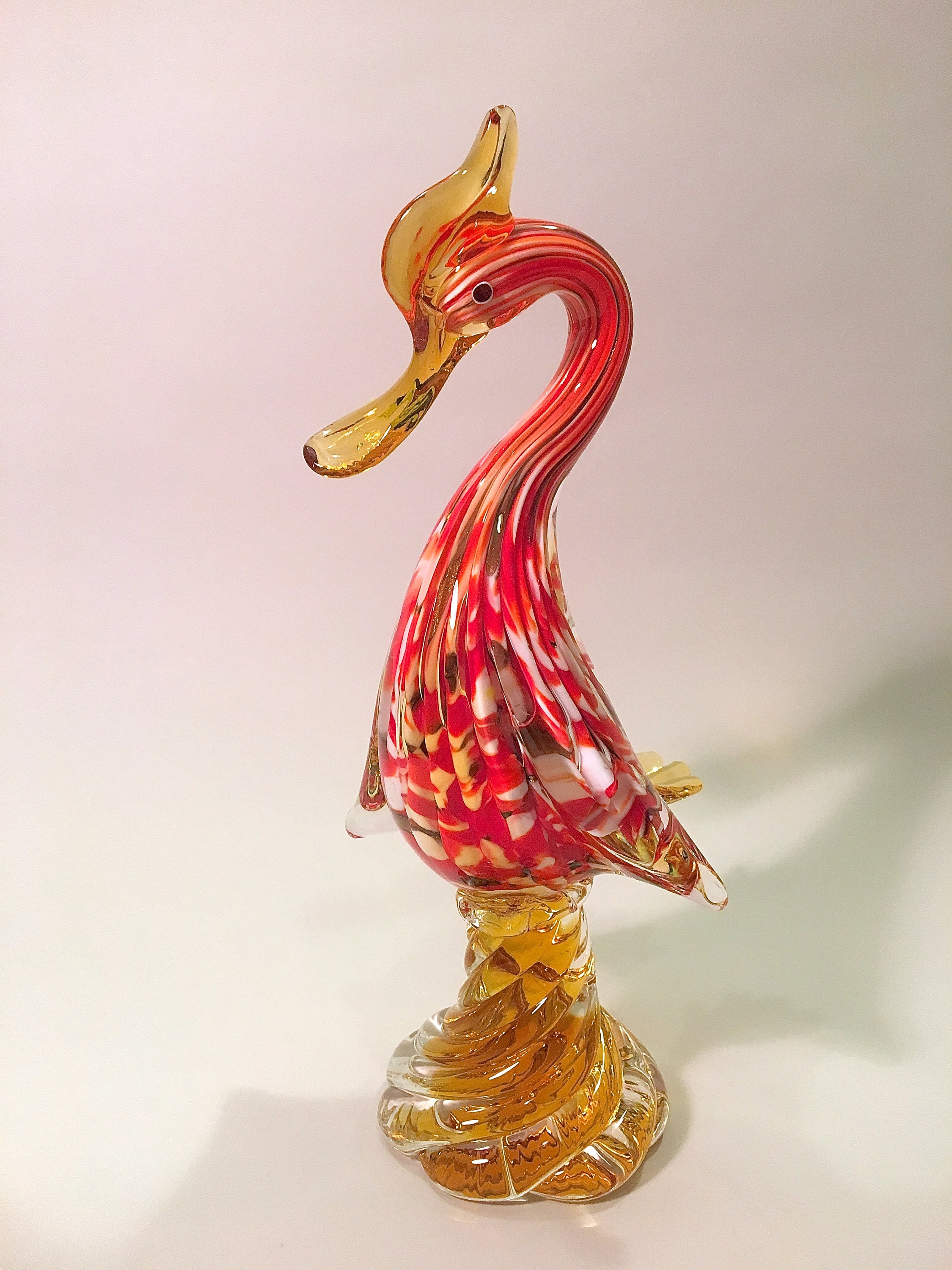 イタリア　ムラノ島ベネチアガラス　アヒルの置物 イタリア ムラノ島ベネチアガラス アヒルの置物