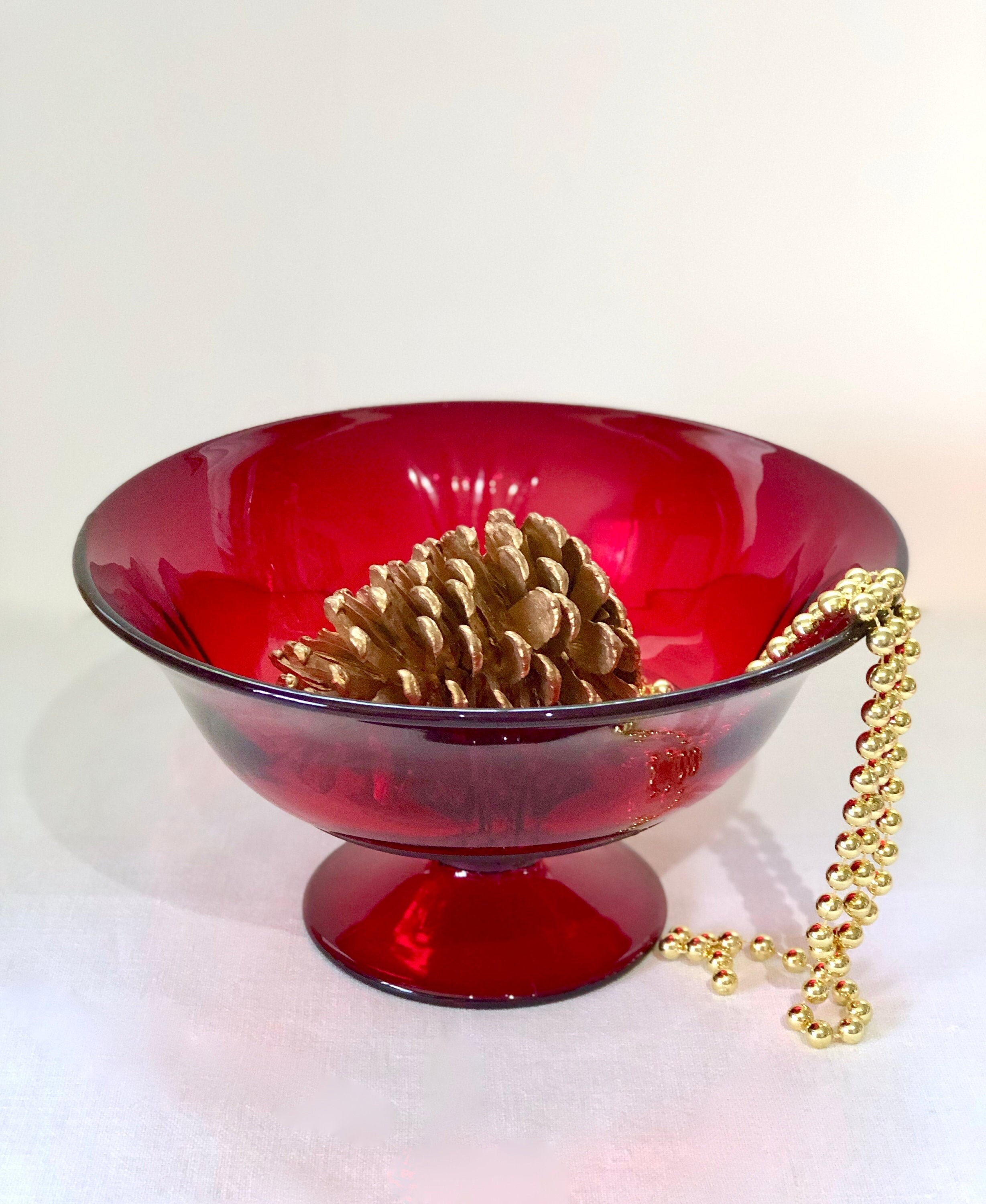 Pedestal Fruit Bowl Plastic Footed Gold/Cognac Decorative Best 12 Inch