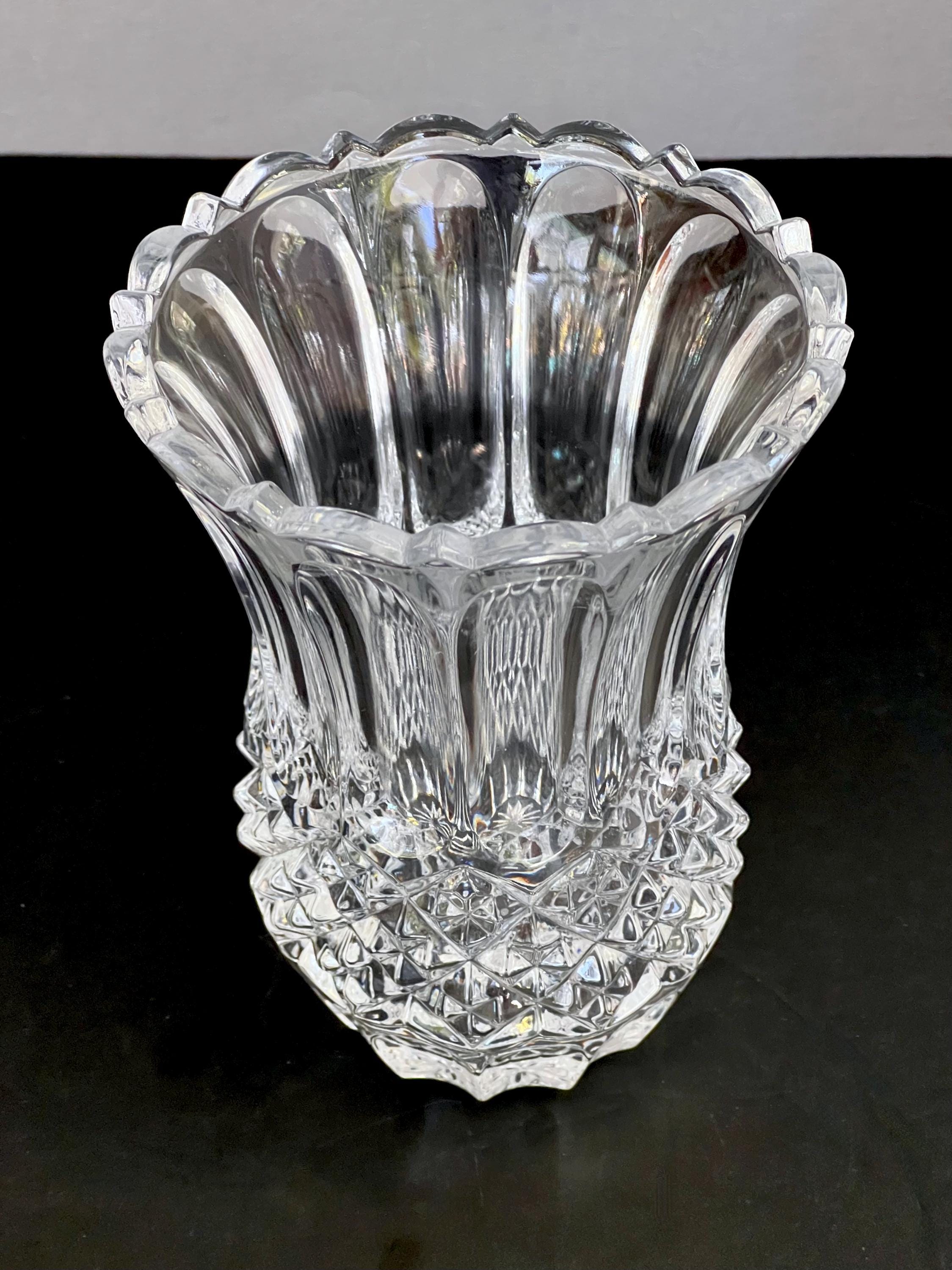 Vintage Cristal D'arques Longchamp Vase: French Blown Glass, 6