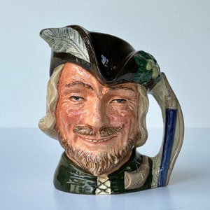 Robin Hood Porcelain Large Toby Mug Character Jug 1959 Royal Doulton England Hand Made Hand Decorated Collectible