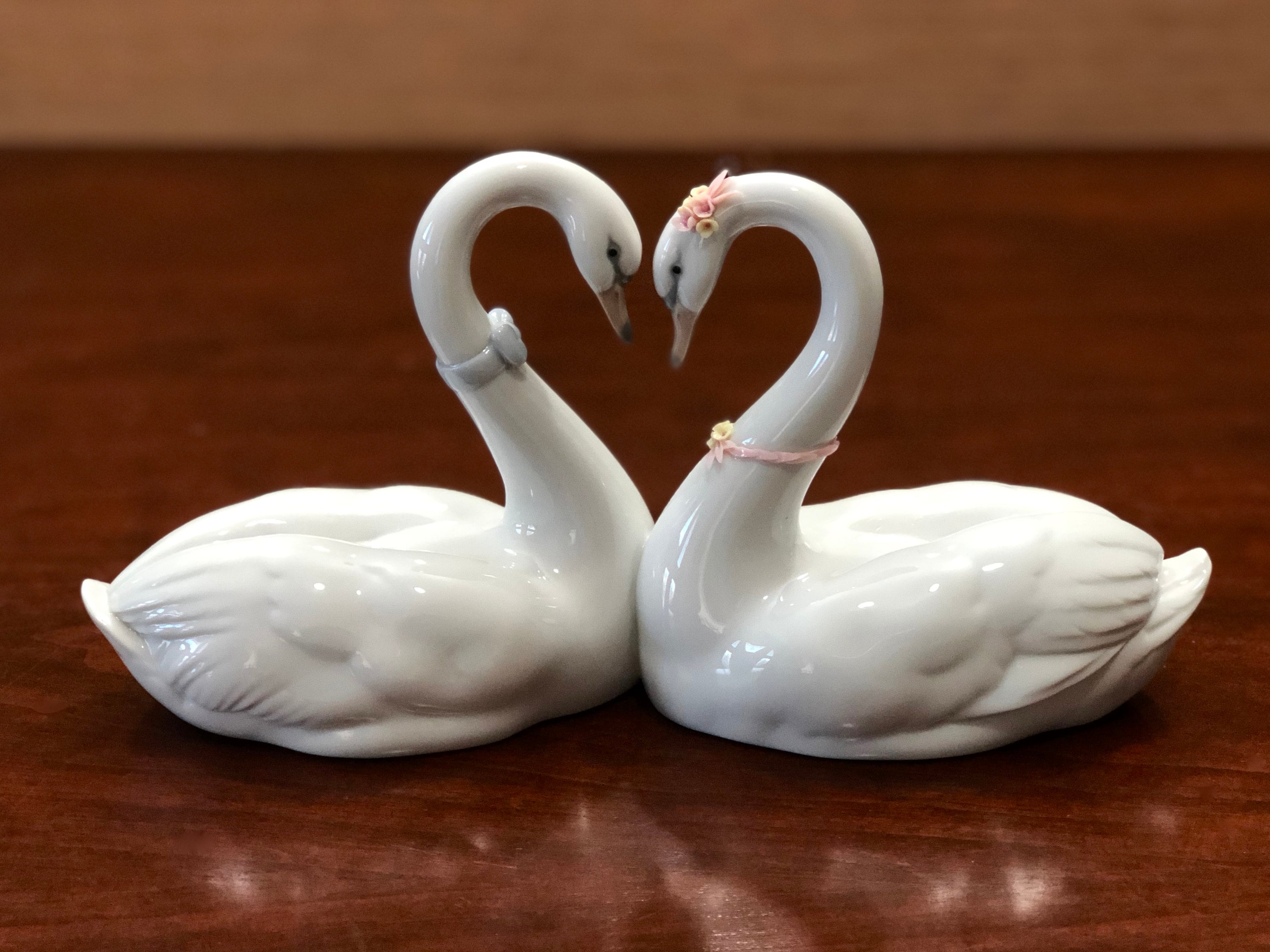Lladró ENDLESS LOVE Porcelain Figurine 6585 Swans Forming a - Etsy