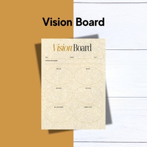Vision Board | Dream Manifestation | Digital Vision Board | Vision Board Printables | Vision Planner | FillableVision | Instant Download