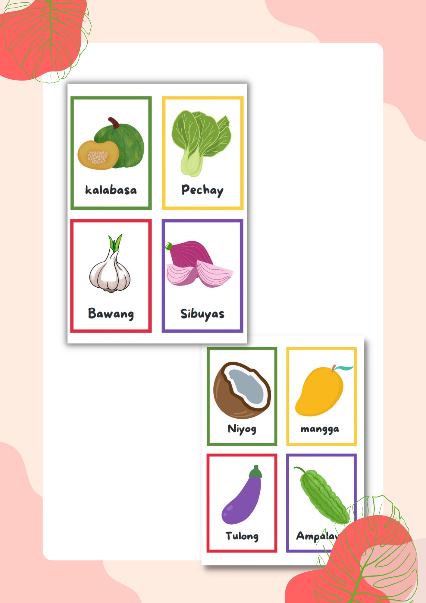 Filipino Learning Worksheets: Tagalog Children's Activities (PDF ...