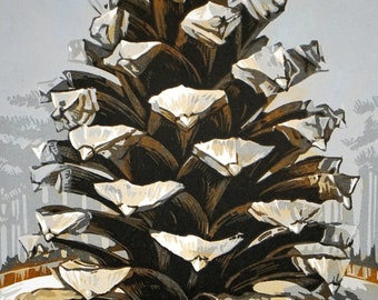 Winter Pinecone 5/25