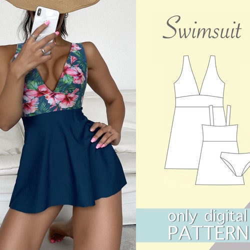 Swimsuit Pattern Xxs/xs/s/m/l/xl/xxl/xxxl. Sewing Pattern. Etsy