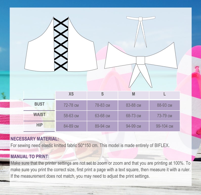 Bikini top pattern Swimsuit pattern PDF instant download Etsy