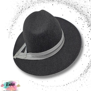 Brown fedora hat for man, Wool fedora hat for man, Wide brim fedora, Hat for men, Felt hat for man