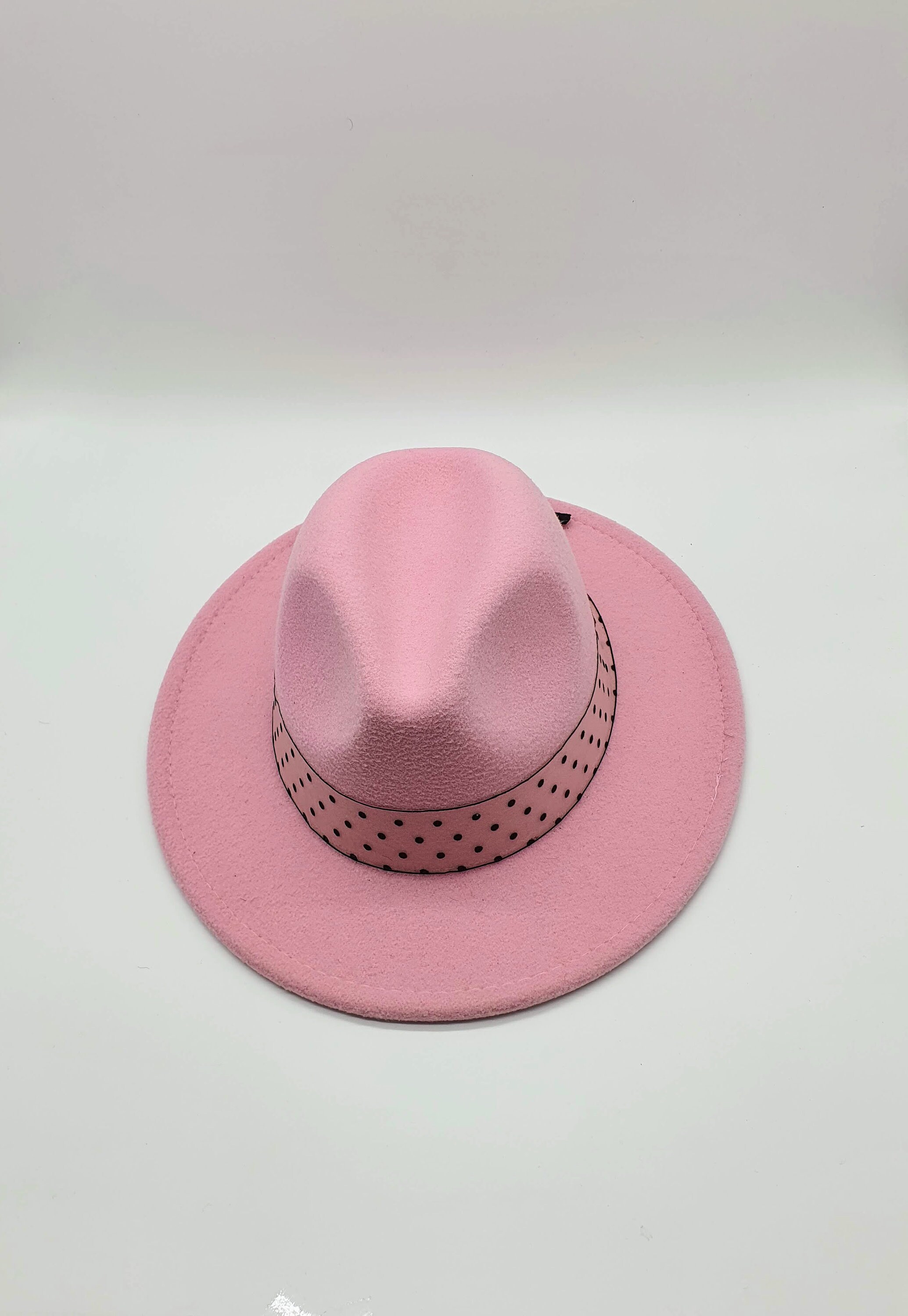 Pink Fedora Hat for Women Pink Fedora Wool Hat Felt Hat for Etsy UK