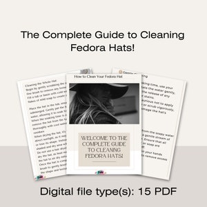 Fedora hat cleaning guide, Fedora hat maintenance tips, Guide to download cleaning hats