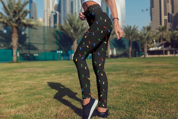 christmas light leggings