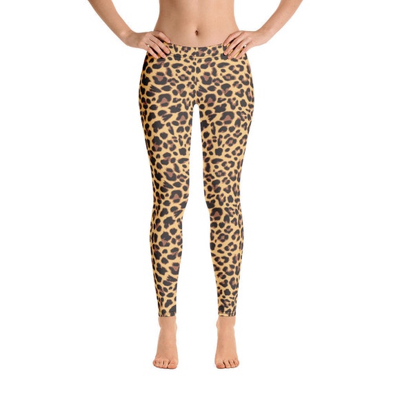 high waisted leopard print leggings