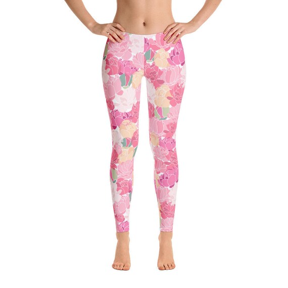 flower yoga leggings