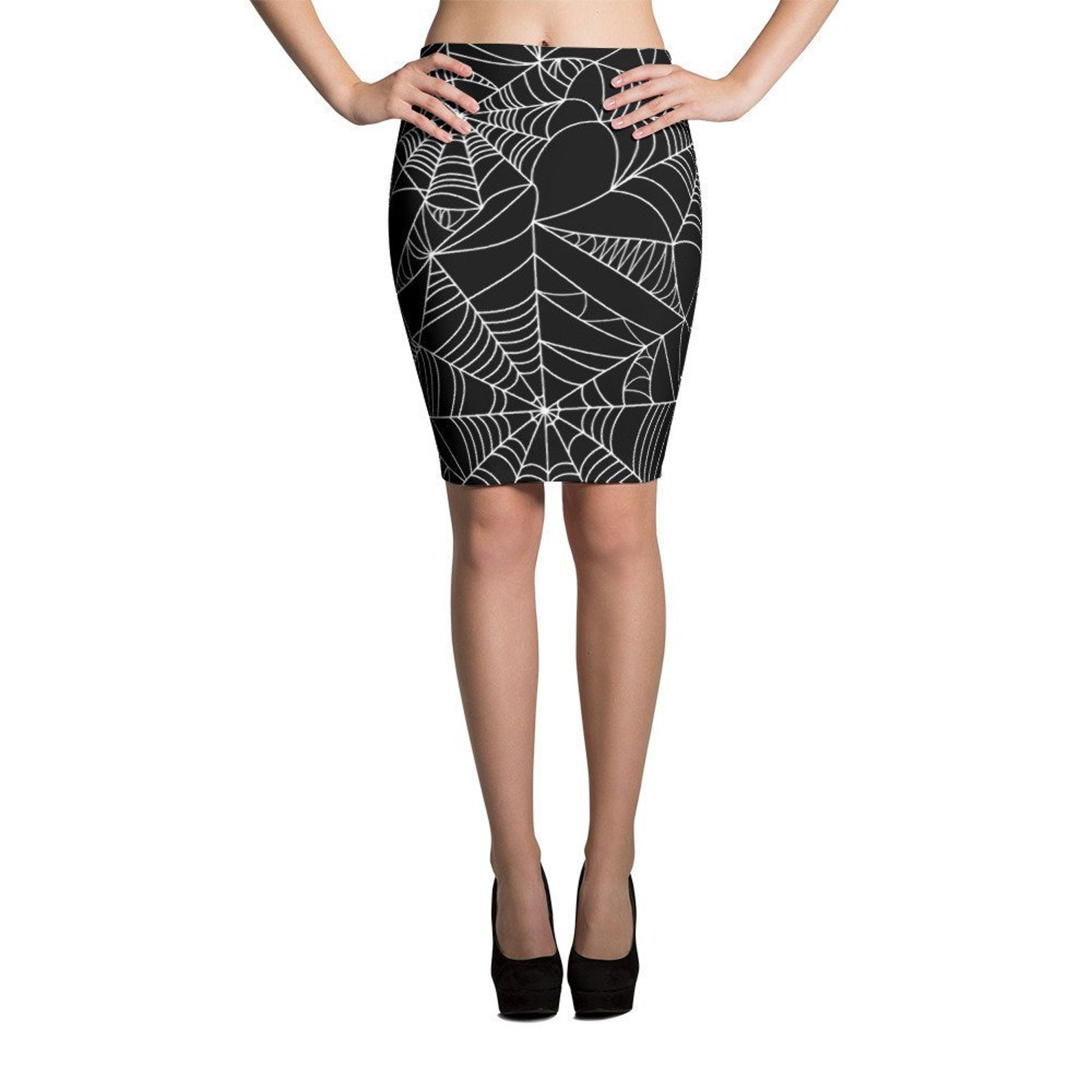 Spiderweb Skirt Halloween Skirt Witch Costume Spider  Etsy