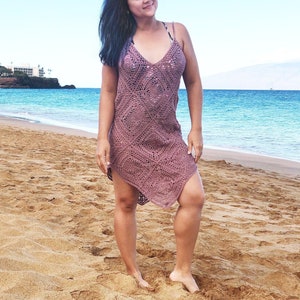 Crochet Beach Cover up PDF Pattern, Sleeveless Summer Crochet Dress for women, Granny Squares, Swimsuit cover up, S - XL, Video Tutorial