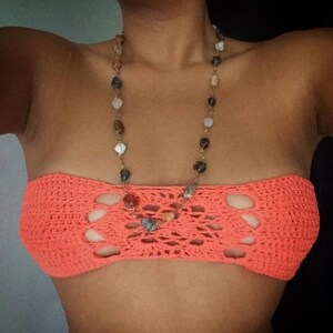 Easy Crochet Bralette PDF Pattern, Bikini Top, Tube top, Festival, Cups A-F